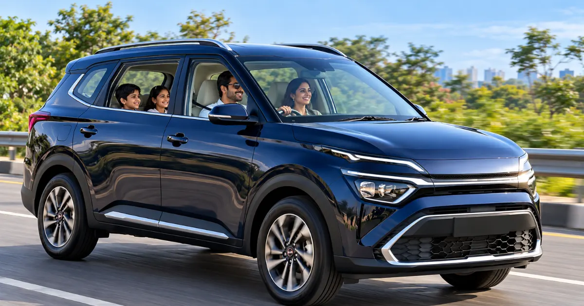 Kia Carens three-row family car